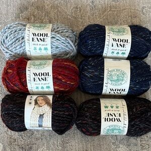 Lion Brand yarn
Wool Ease
Lot of 6
